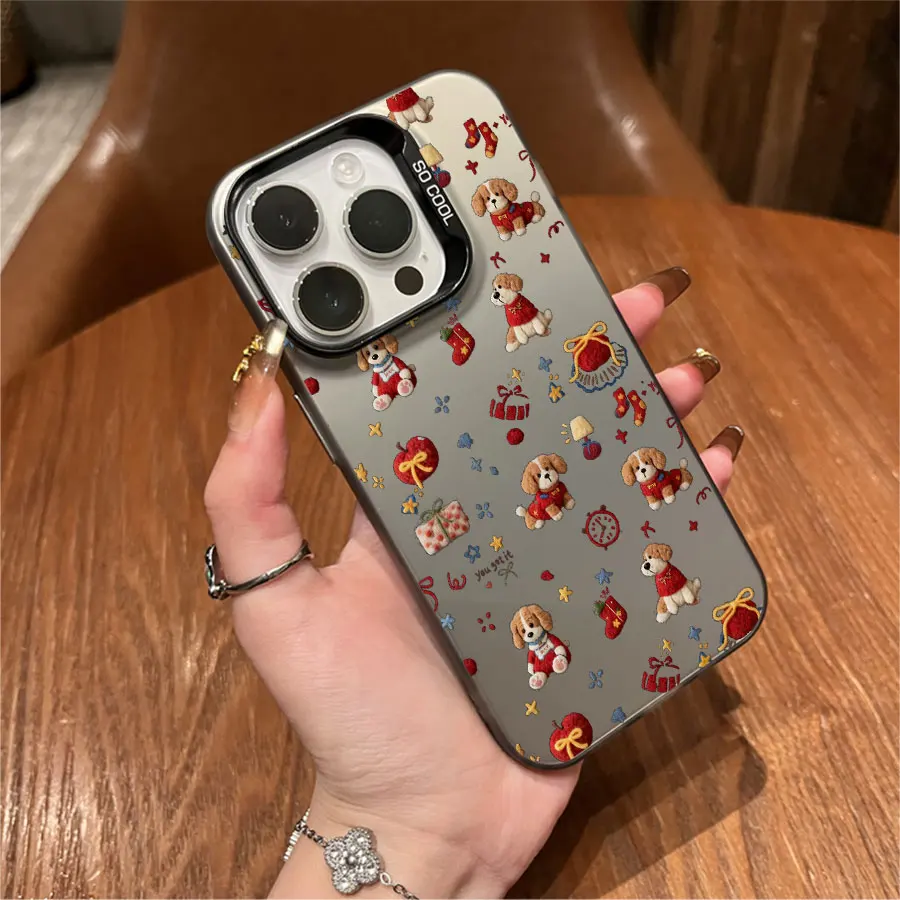 아이폰 17부터 11 프로 맥스 플러스까지 사용 가능한 푹신한 강아지 폰 케이스