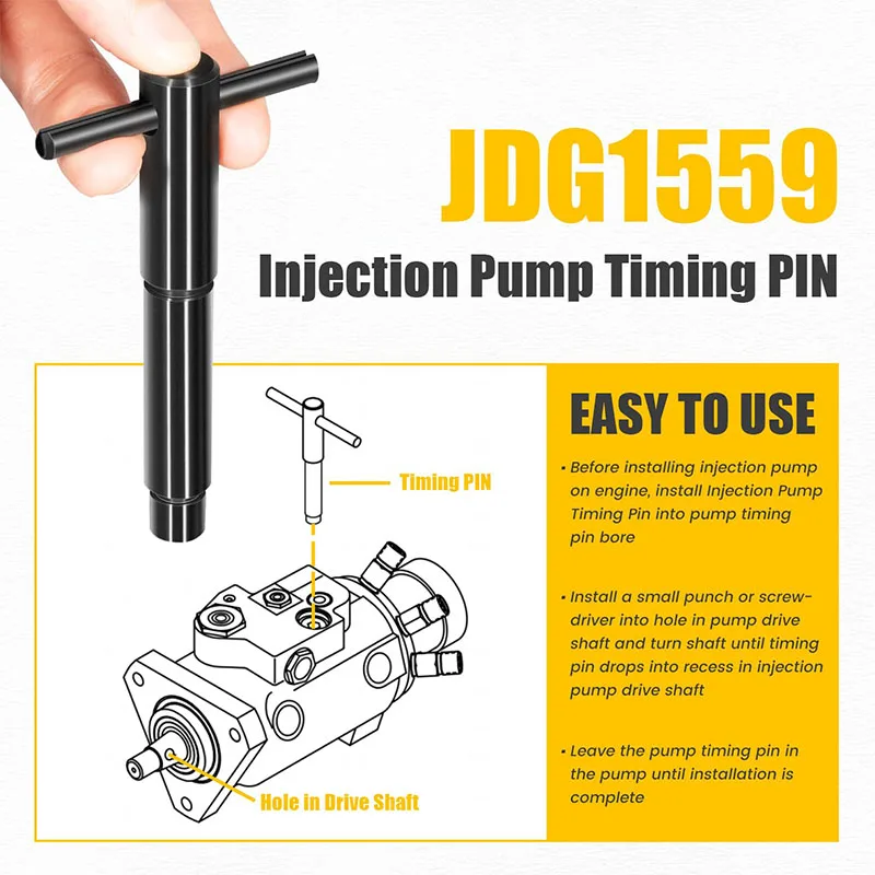 Injection Pump Timing PIN fit for John Deere Engine Fuel Pump, Timing Tool Replace for JDG1559 40610