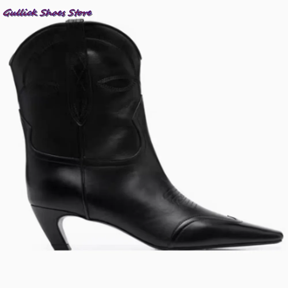 

Botas Para Mujer Женские ботильоны с острым носком, лаконичные коричневые зимние туфли, 2025 замша, однотонные, большие размеры, новый тренд