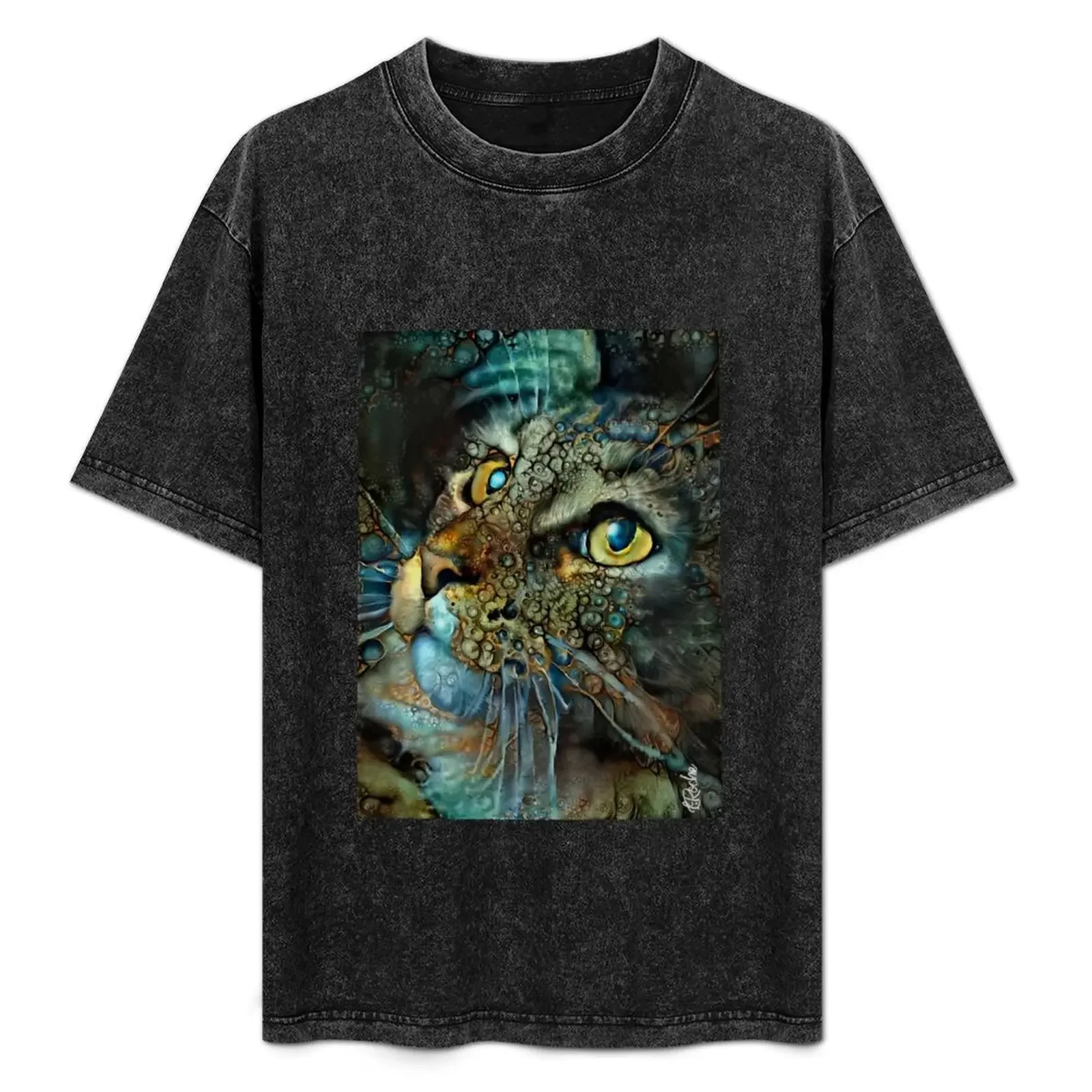 

Renata - Cat, cat, kitten, chat, read roche paintings T-Shirt printed t shirts for man cotton t shirts high quality T-Shirt