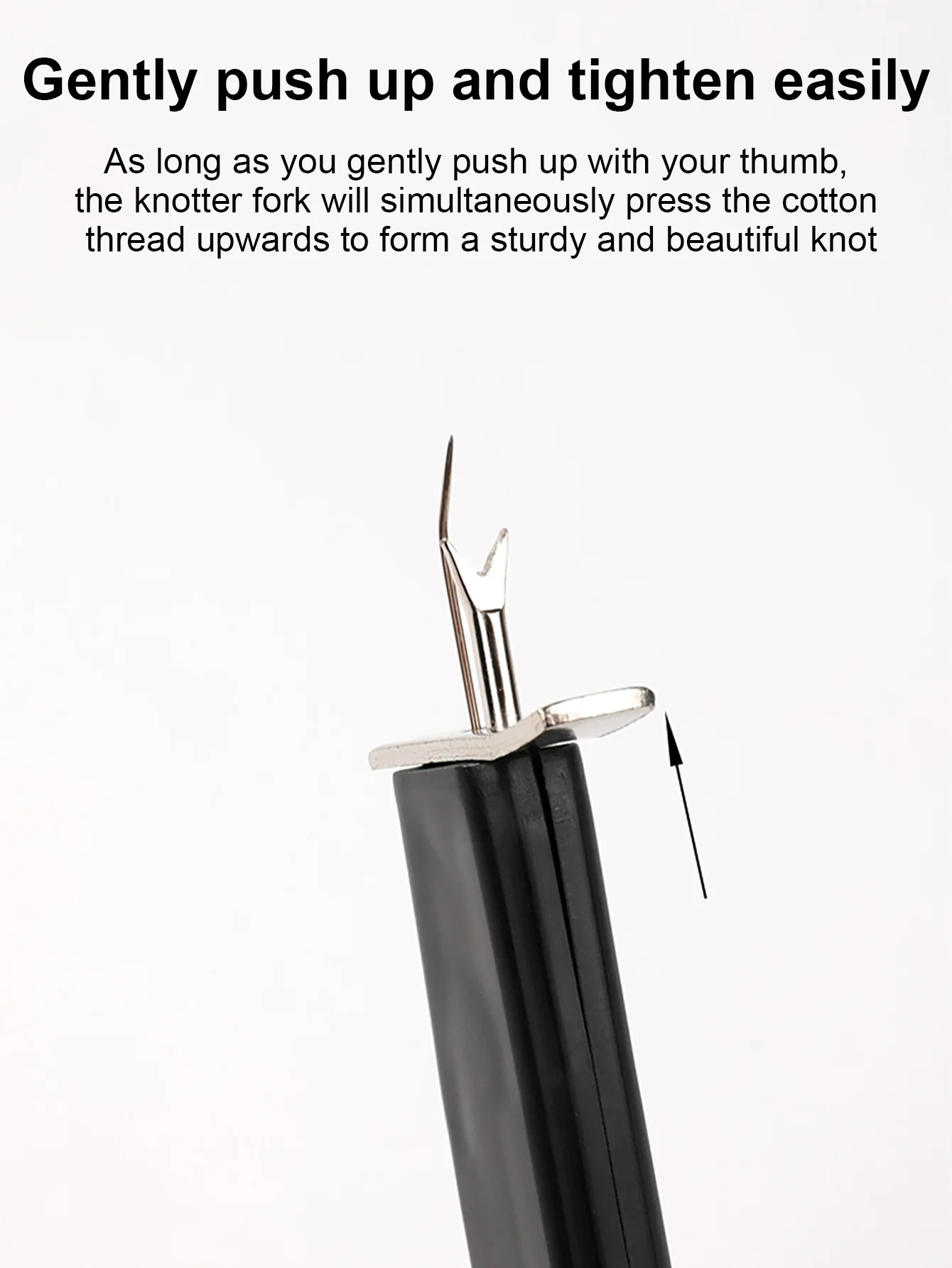 1-Pack DIY Jewelry Making Tool - Bead Knotter, for Bracelets and Silk Thread Crafts, Plastic Material view 3