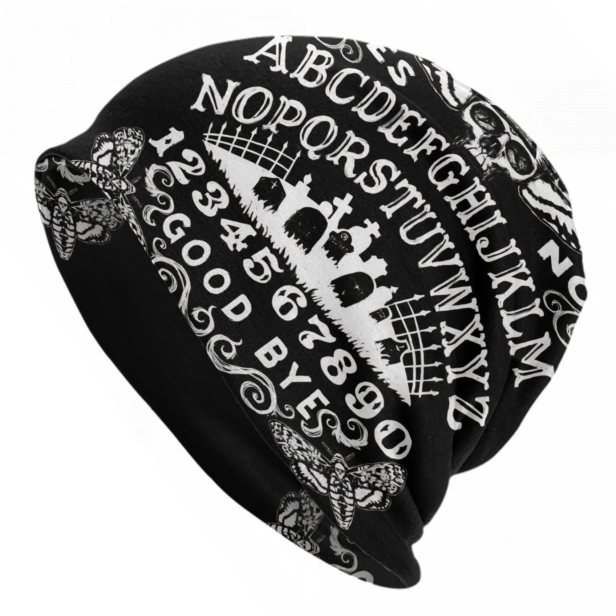 Magic Ouija Board Skullies Beanies Hats Halloween Death Goth Men Women Outdoor Cap Warm Thermal Elastic Bonnet Hats