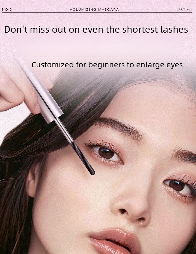 Long-lasting Curling Mascara Waterproof and Sweat-proof Separates Each Lash Thick and Voluminous Steel Tube Mascara