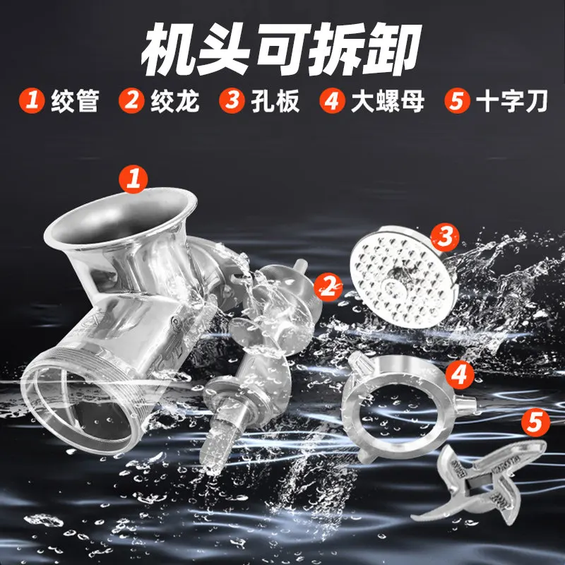 Commercial Stainless Steel High Meat Mincer Multifunctional Sausage Stuffer & Meat Beating Processing Machine