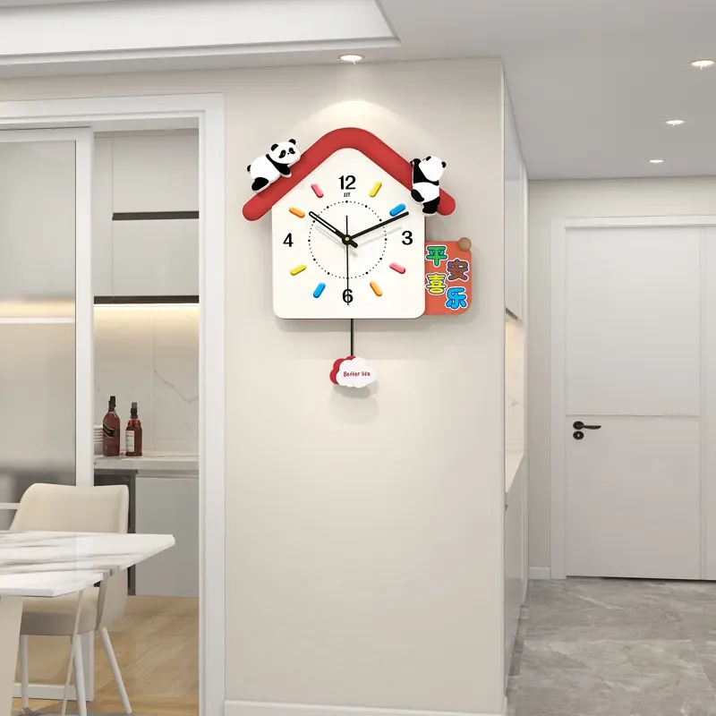 for Internet Celebrity Creative Wall Clock Living Room Dining Room Decorative High End Silent No Punching Home Wall Watch