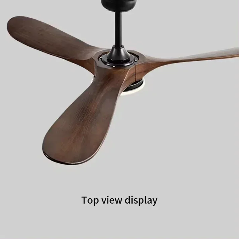 Picture 6: 52/60/70 Inch Ceiling Fan Industrial Vintage 3 Wooden Ventilator No Light Remote Control Decorative Blower Wood Retro Large Fans