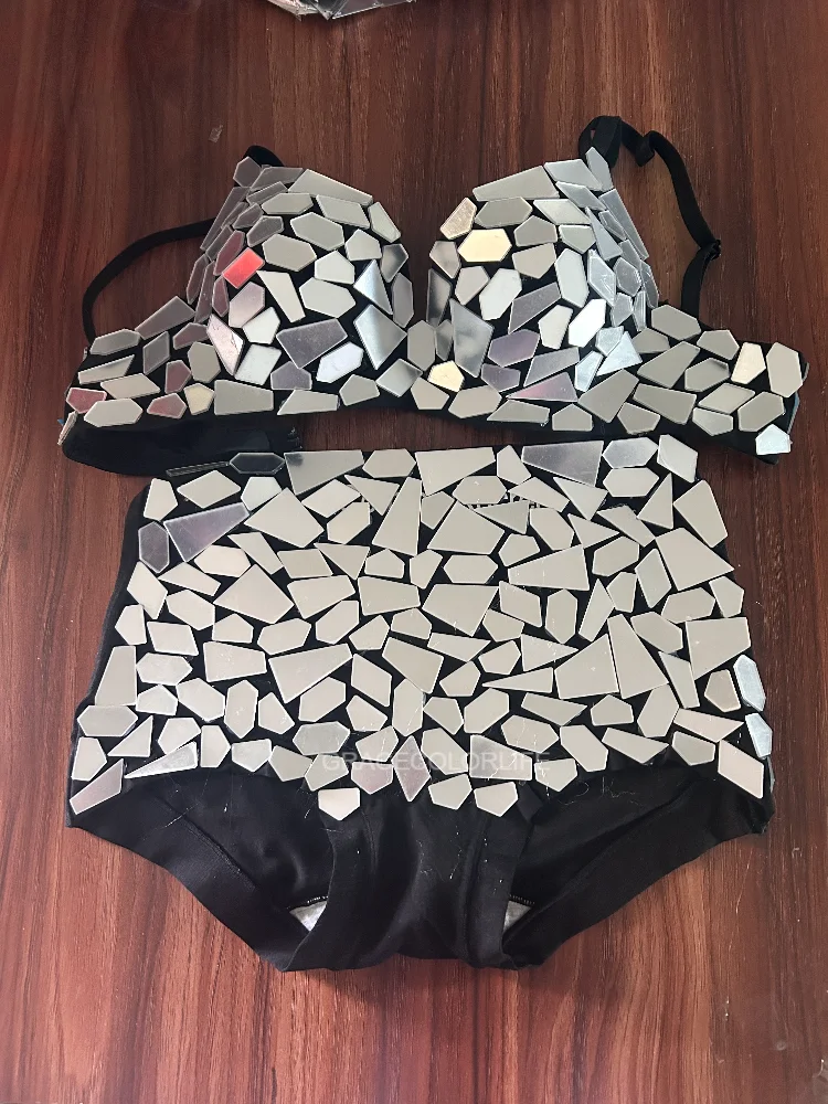 여성용 섹시한 스팽글 고고 댄스 드레스 반짝이는 무대 공연 파티 의상 클럽웨어