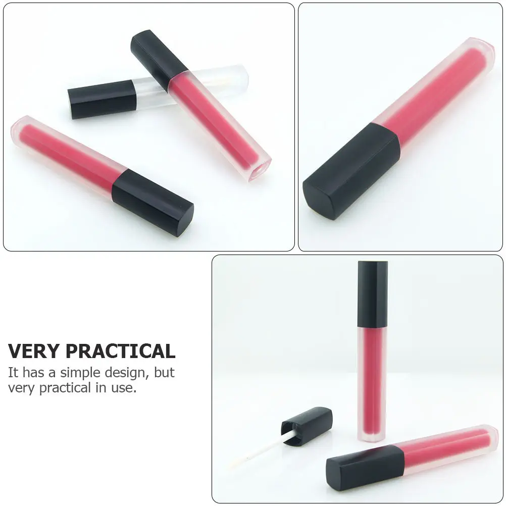 Contenitore per lucidalabbra da 10 pezzi, tubo vuoto per rossetto, dimensioni compatte da viaggio, per donne e ragazze, bottiglia alla moda per balsamo per labbra, colore bianco