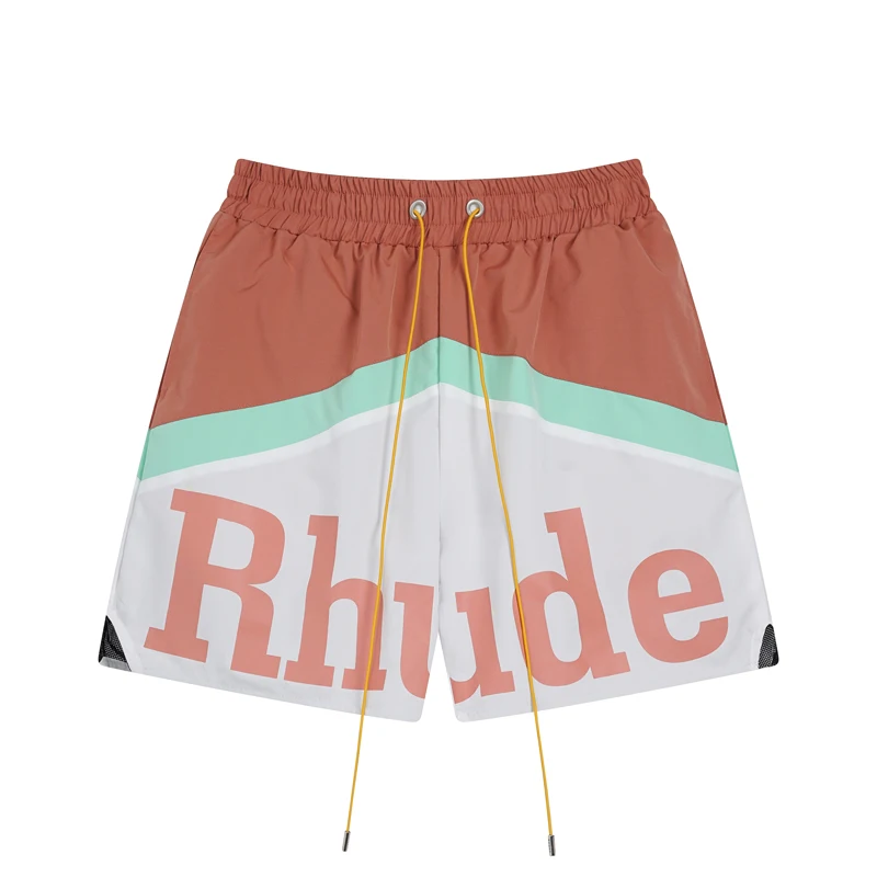 High Quality Streetwear Multi-color Rhude Beach Shorts Men Women Loose Breathable Casual Shorts