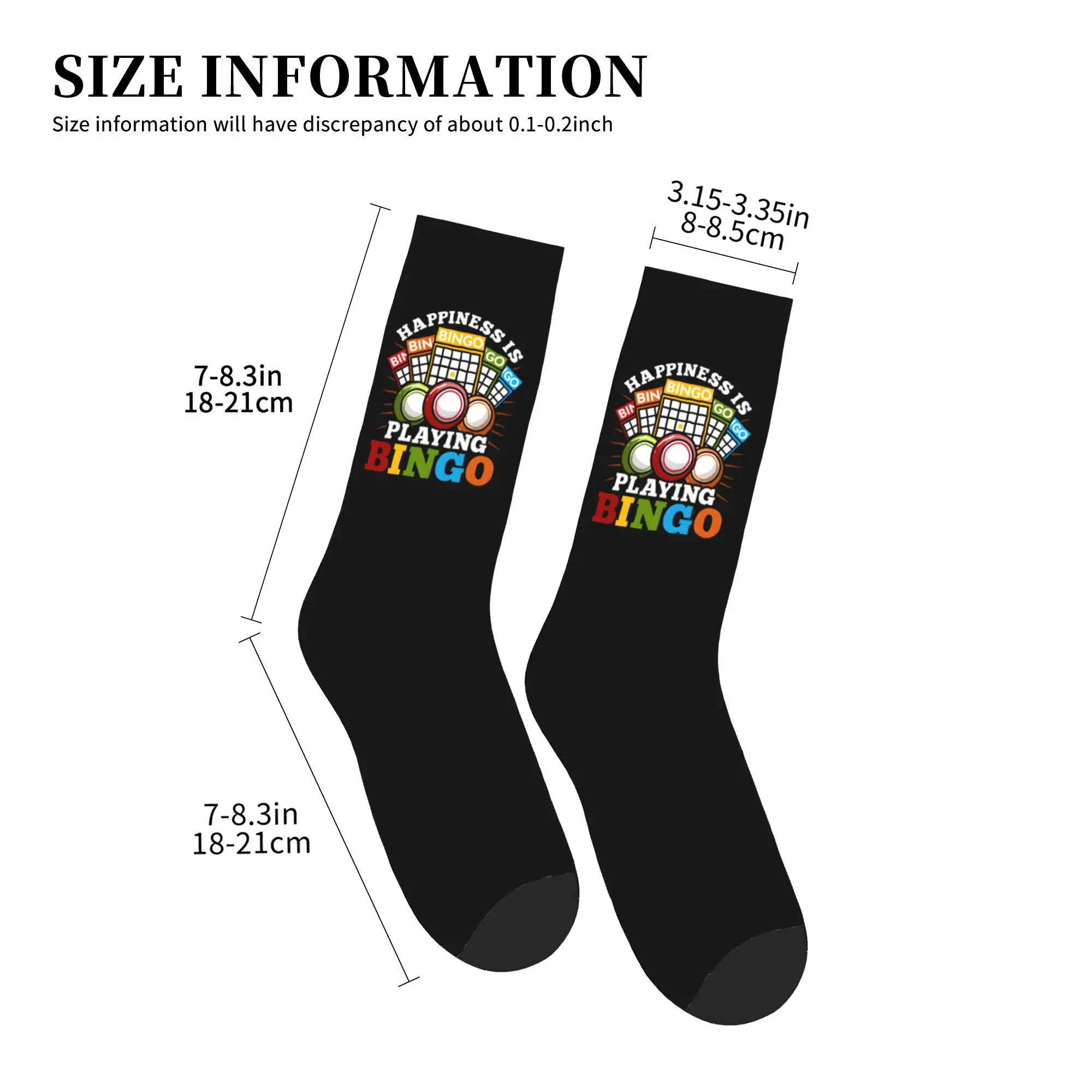 Hot Game Bingo Dress Socks Mens Womens Warm Fashion  Crew Socks view 4
