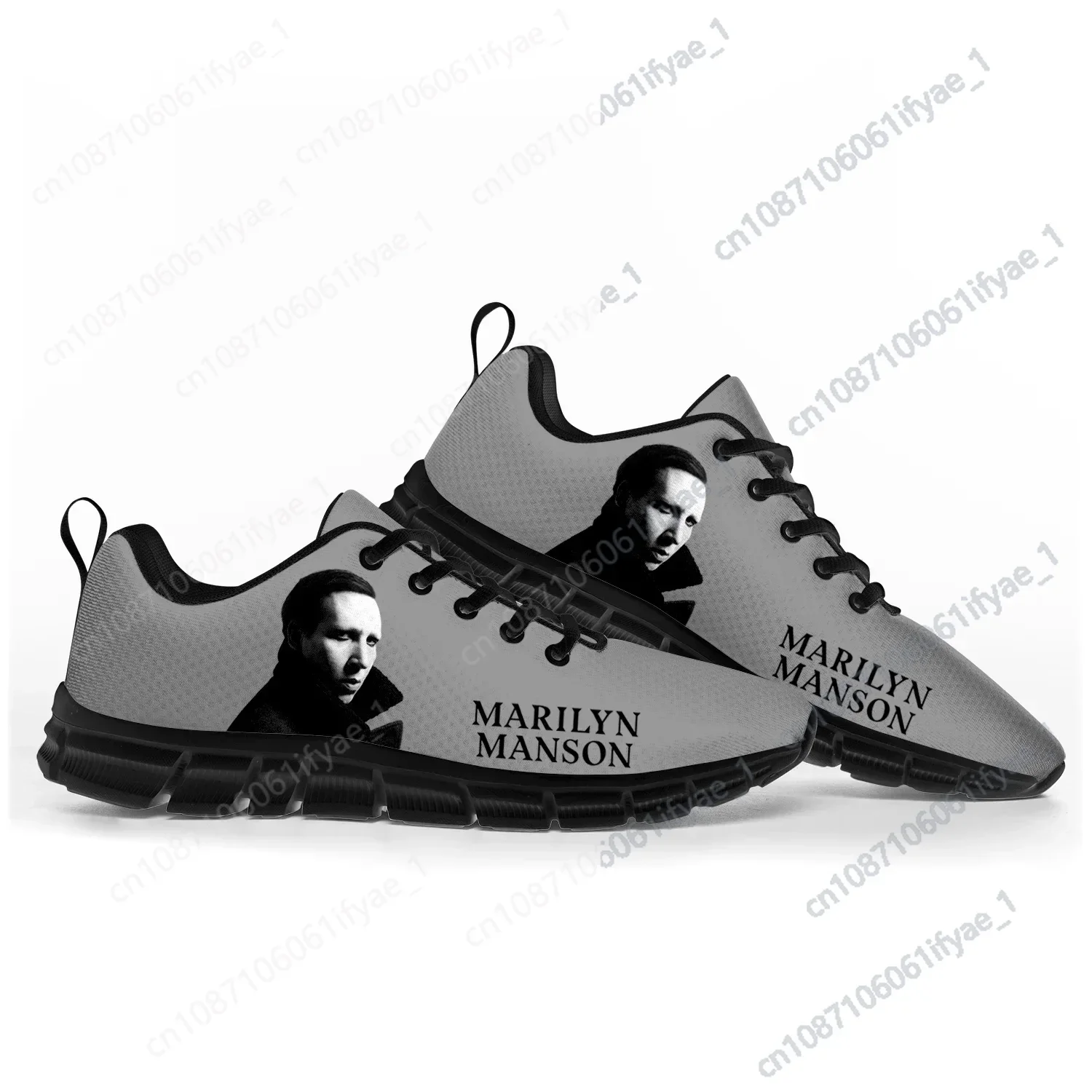 

Rock Band Music Singer Marilyn Manson Sports Shoes Mens Womens Teenager Kids Children Sneakers Custom High Quality Couple Shoes