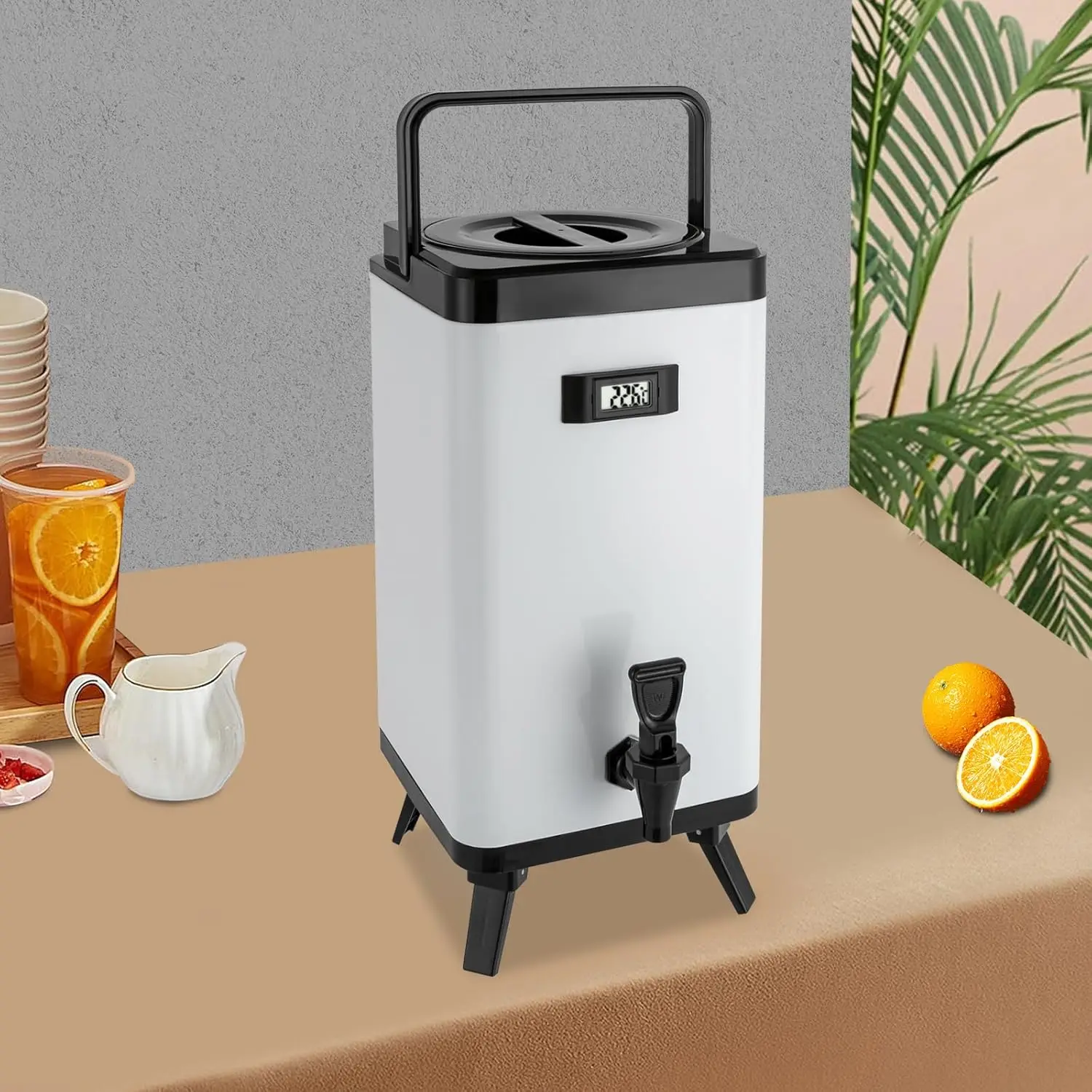 

Insulated Beverage Dispenser 12L/ 3.17Gal Stainless Steel Insulated Drink Dispenser