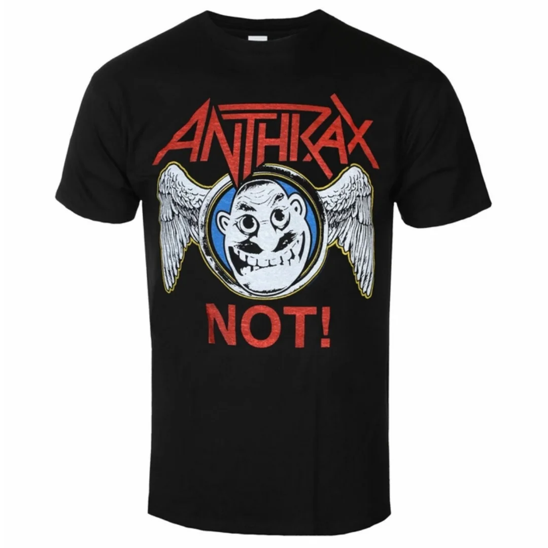 2026 Pop Retro Anthrax Among The Kings Printing Casual Trendy T-shirt Cotton T-shirt Street Classic Band Fan Unisex T-shirt