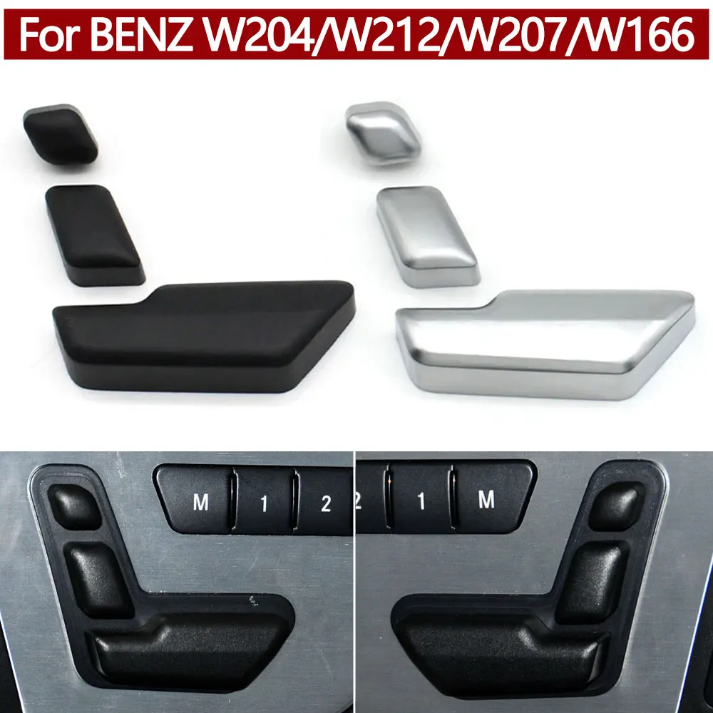 Car Left Right Seat Adjust Switch Control Button Cover Replacement For BENZ C GLK E ML GL Class W204 C204 X204 W212 W207 W166