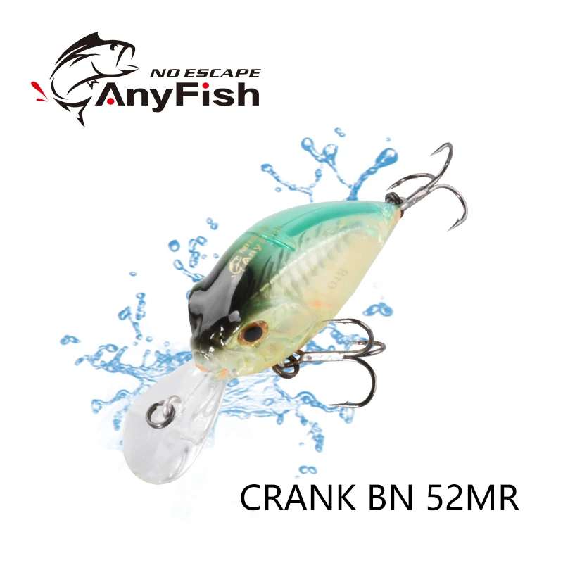 ANYFISH  CRANK BN 52MR Fishing Lures  sinking minnow Factory Direct  Artificial Hard Bait Lure Fishing Popper 9g 52mm