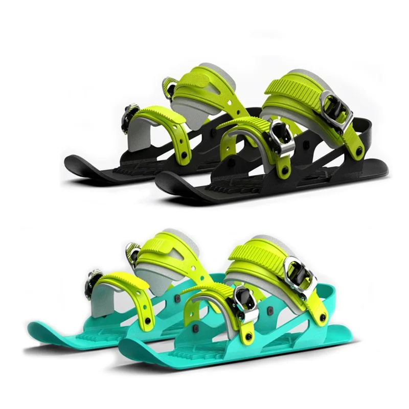 Unisex Winter Ski Skates Shoes Skiboard Snowboards Mini Snowblades Skates for Outdoor Sports Skiing