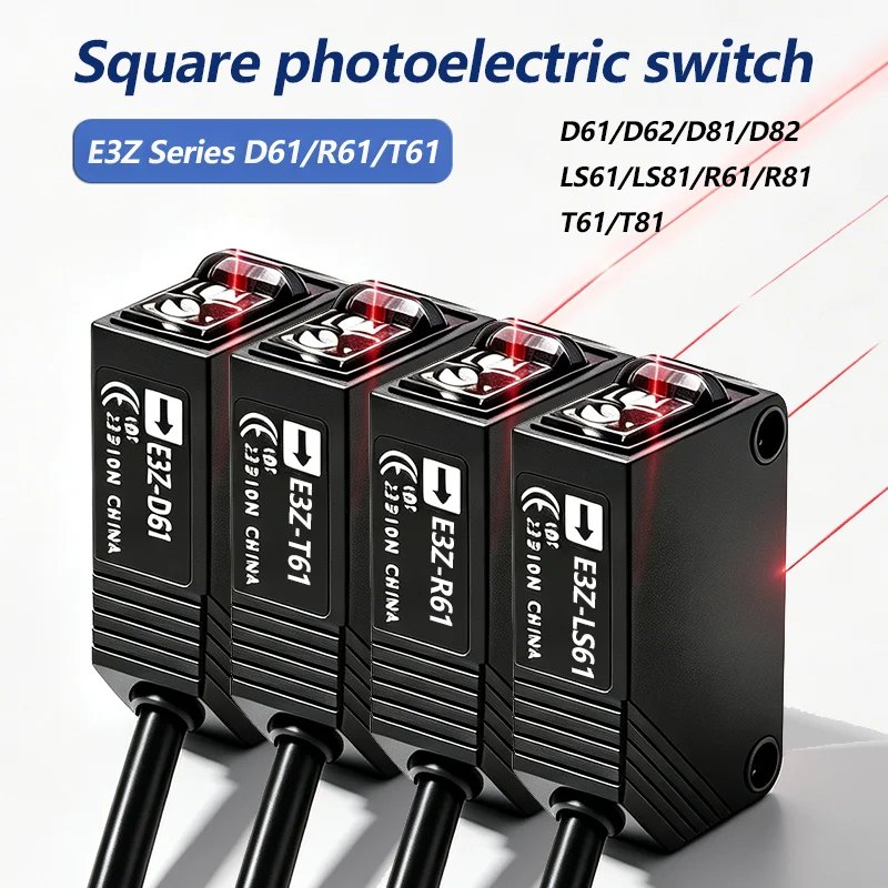 Photoelectric Switch Diffuse Reflection DC12-24V Infrared Sensor with Bracket NPN PNP E3Z-D61/D81/R61/R81/LS61/LS81/T61