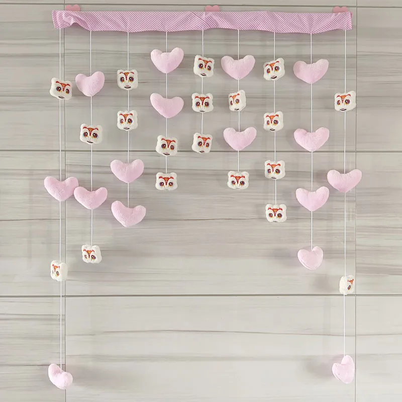 Princess Room peluche leone filo divisorio appeso porta tende Velcro porta tenda ciondolo romantico ragazze camera da letto porta