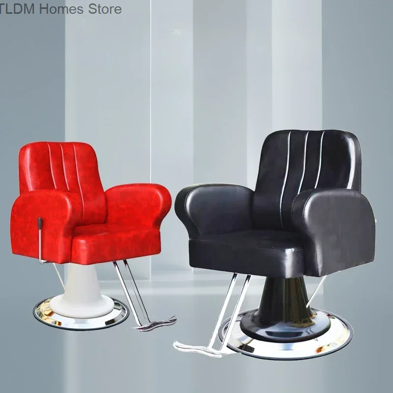 

Luxury barber chair, hairdressing reception, beauty and grooming chair, ergonomic chair, stylist, chamfering, Silla De Barbero