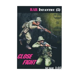 1:35 model kit resin kit   RAR Infantry (5) Unassembled Sculpture for Hobbyists