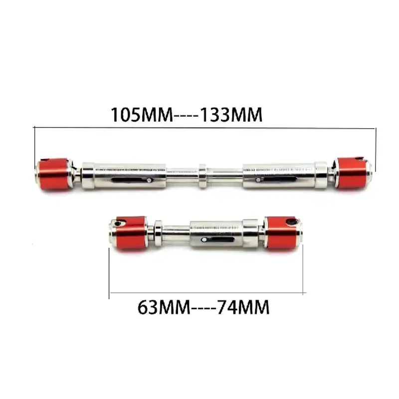 

1 шт. металлический приводной вал CVD 105-133 мм для 1/10 RC Rock Crawler Axial SCX10 90046