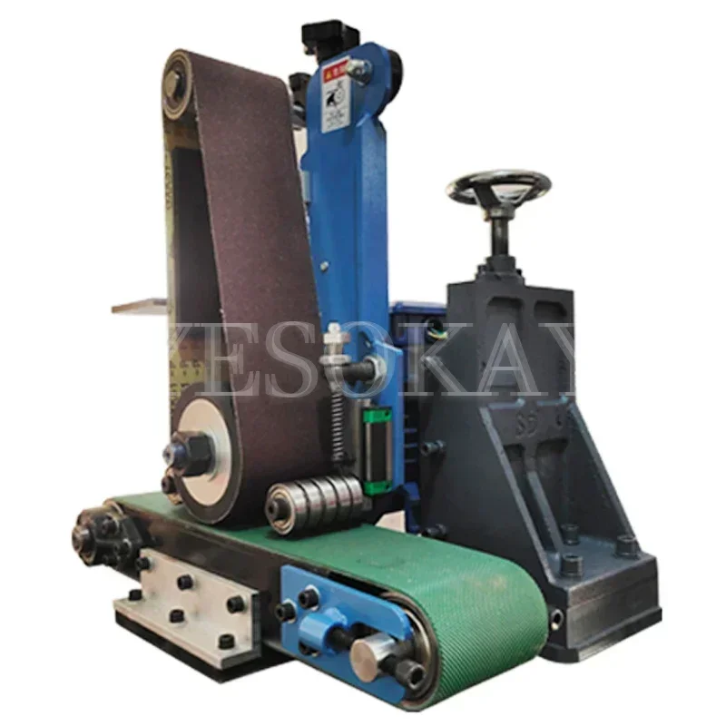 เครื่องขัดพื้นผิวอัตโนมัติ2.2kwfully เครื่องขัดผิวโลหะตั้งโต๊ะขนาดเล็กสายลับมีดและกำจัดสนิมแผ่นโลหะสแตนเลส