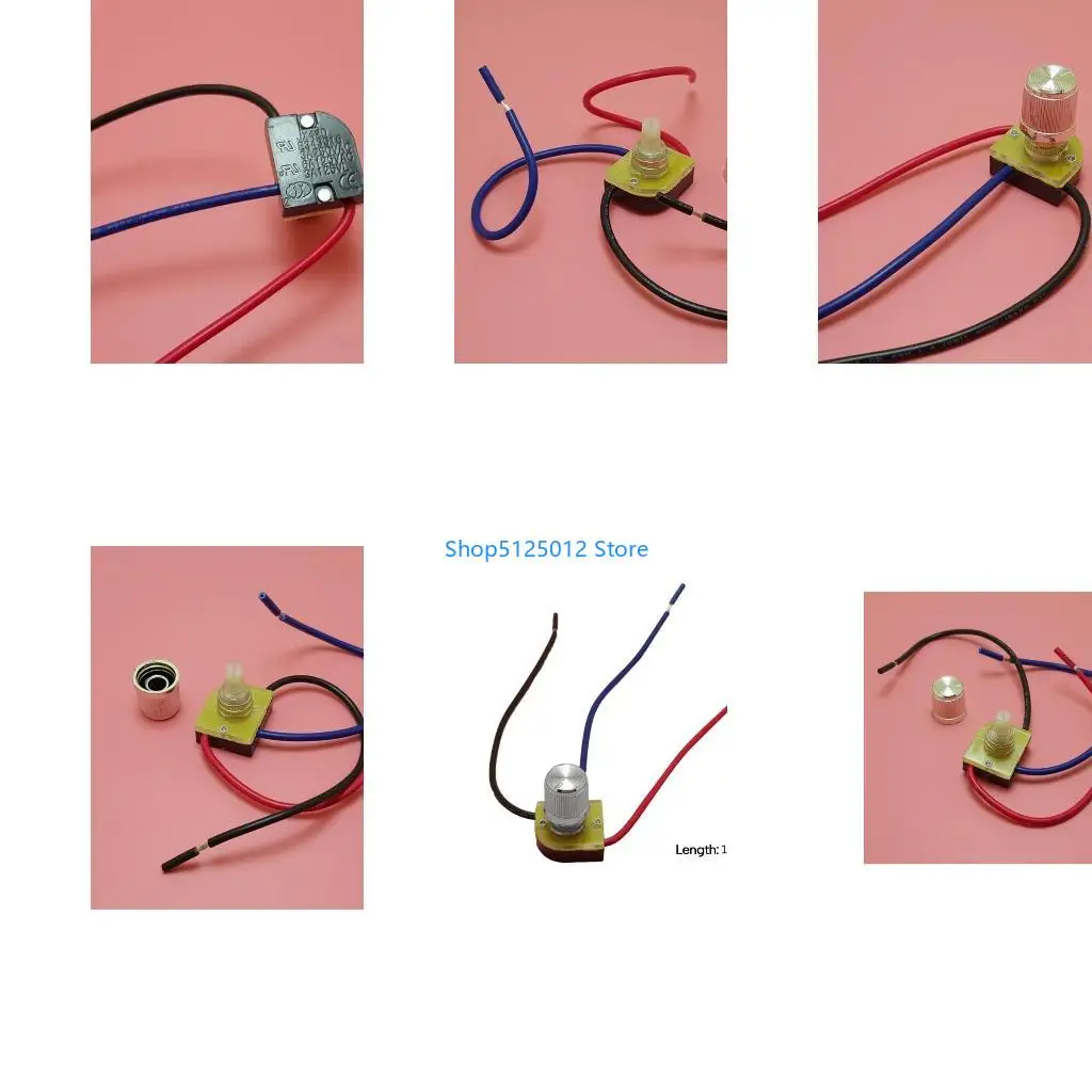 

G8TC Rotary Button Dimmer Switch Replacement 2 Circuit 3-Way Electrical Rotary Switch with Removable Knob Canopy Light Switch