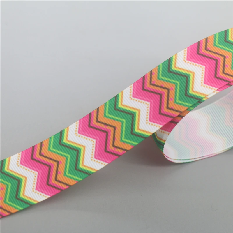 DHK 50yards Summer Sea Printed Grosgrain Ribbon Accessories Decoration Collar DIY Sewing Craft S2613