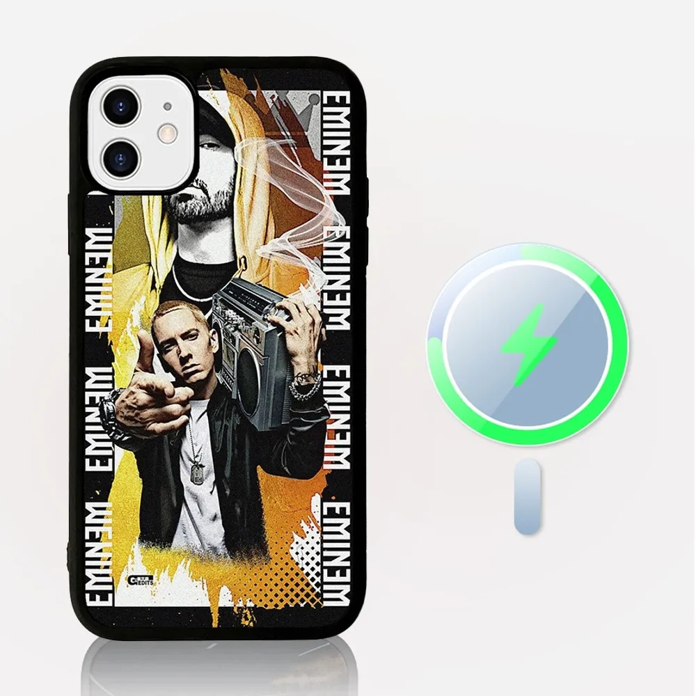 Singer E-Eminem Phone Case Magnetic Case For iPhone 16 14 13 12 11 15 Pro Max Plus For Magsafe Wireless Charge Cover