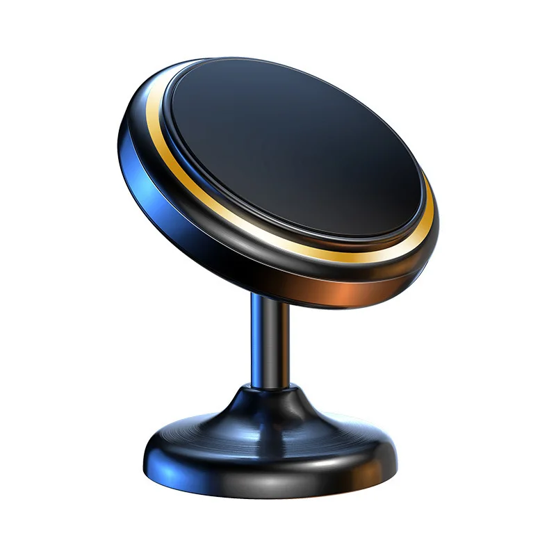 Pemegang Ponsel Mobil Konsol Tengah Rotasi 360 Derajat Paduan Oksidasi Dua Warna Braket Mobil Rotasi 360 Derajat