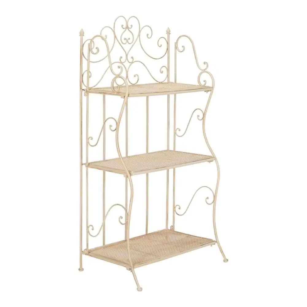 

Pat5022A Outdoor Collection Torus Pearl White 3-Tier Shelf