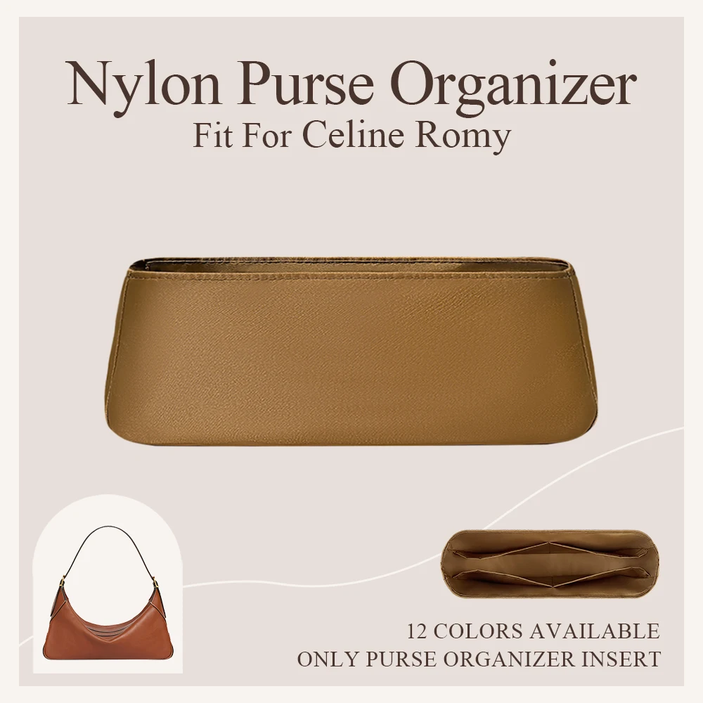 

Nylon Purse Organizer Insert for Celine Romy Underarm Bag Purse Liners Storage Bag Durable Inside Inner Organizer Bag In Bag