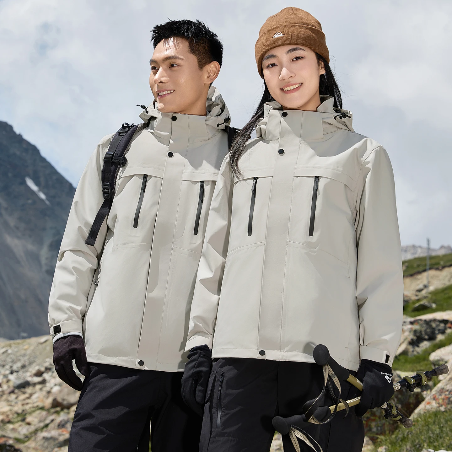 

Мужская флисовая куртка с индивидуальным логотипом, теплое зимнее пальто, топ с несколькими карманами для походов и кемпинга