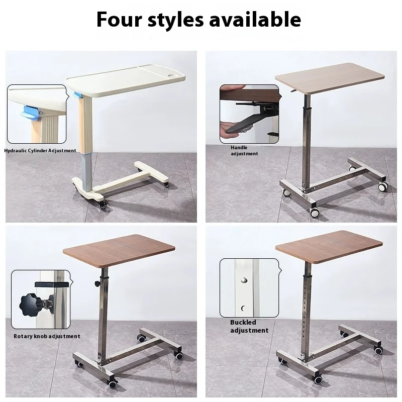 طاولة طعام بجانب السرير في المستشفى لإعادة تأهيل المسنين ABS طاولة قابلة للطي للتمريض والرعاية المنزلية وطاولة طعام للمريض #2