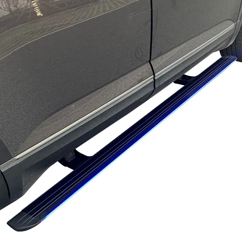 Can customize a variety of models Style with lamp Electric Side Step For Audi Q7 Q8 Q5 Aluminium All Black running boards