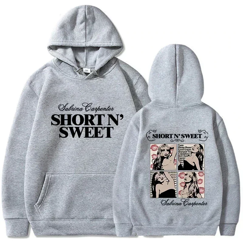 Sabrina Carpenter Short N Sweet Hoodie Men Streetwear Aesthetic Casual Hoodies Unisex Autumn Winter Harajuku Hooded Sweatshirts