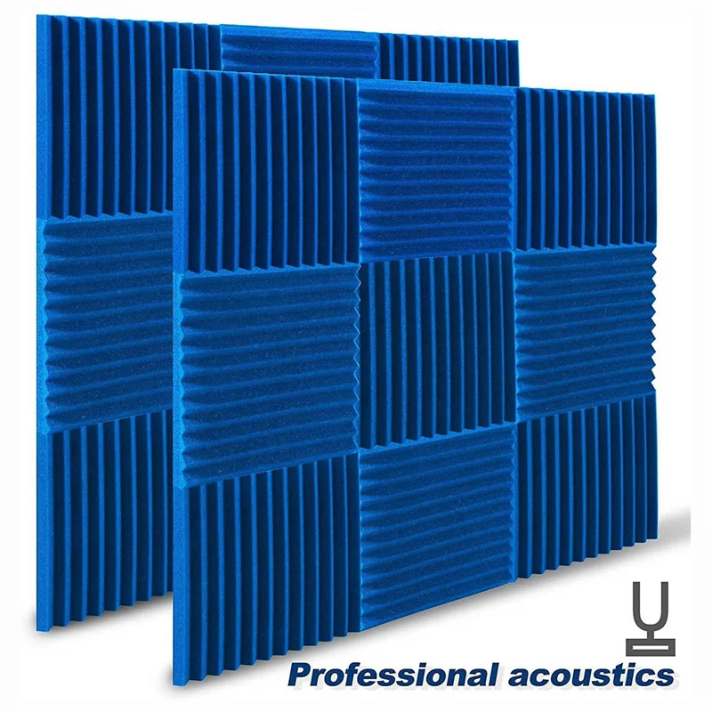 

CGDS-48 Pack Acoustic Foam Panels 1X12X12 Inches,Soundproof Wall Panels With Fire Sound,Sound Panels Wedges For Studios,Home