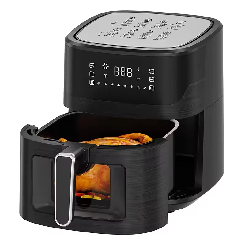 

2026 New Model Multi-functionalSmart Appliances Digital air Fryer 6.5L Brushed Plastic Housing 8 in 1 Oil Free Healthy air Deep