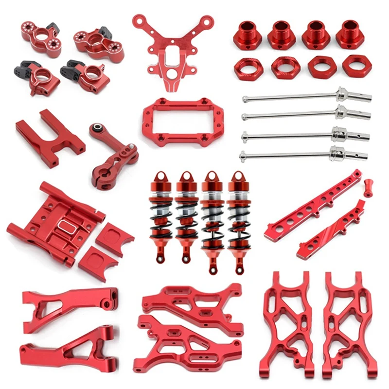 Metal Upgrade Parts Kit Suspension for 1/7 Infraction Limitless Felony 6S Accessories,Red [sgqu-Toy]