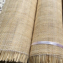 Natural Rattan Indonesian Cane Webbing Roll Material for Furniture Decoration Hollow Lattice Weaving Mat Chair Cabinet Repair