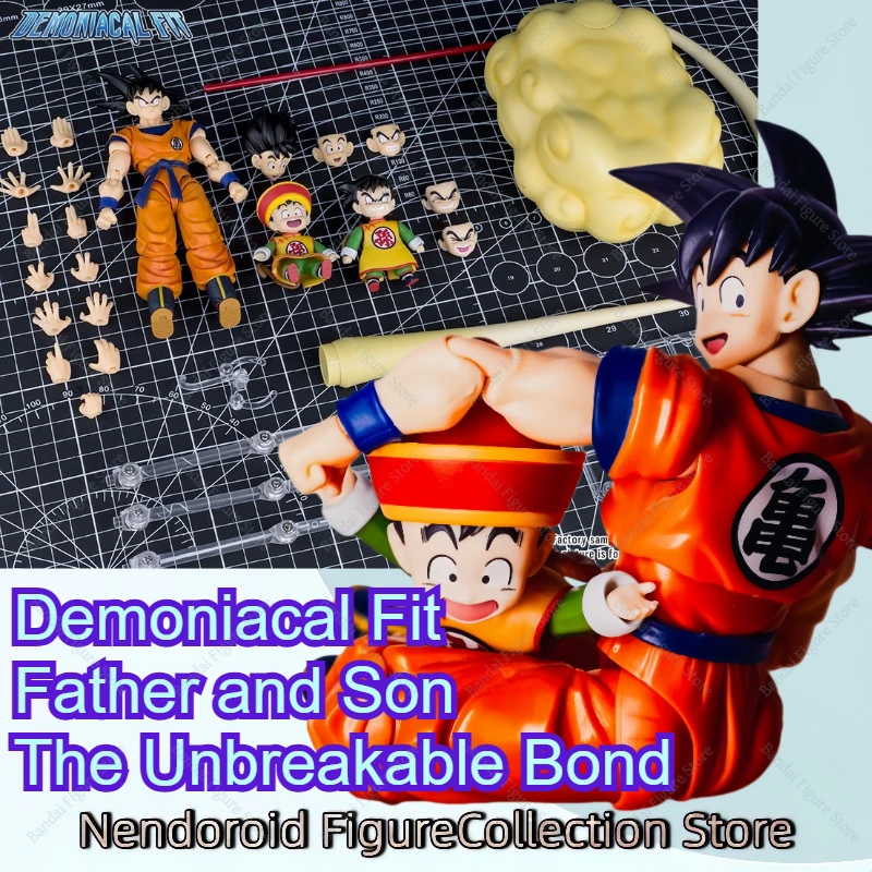 

New Original Demoniacal Fit Father and Son The Unbreakable Bond SHF Dragon Ball Goku Gohan Anime Action Figure Model Toy Gift