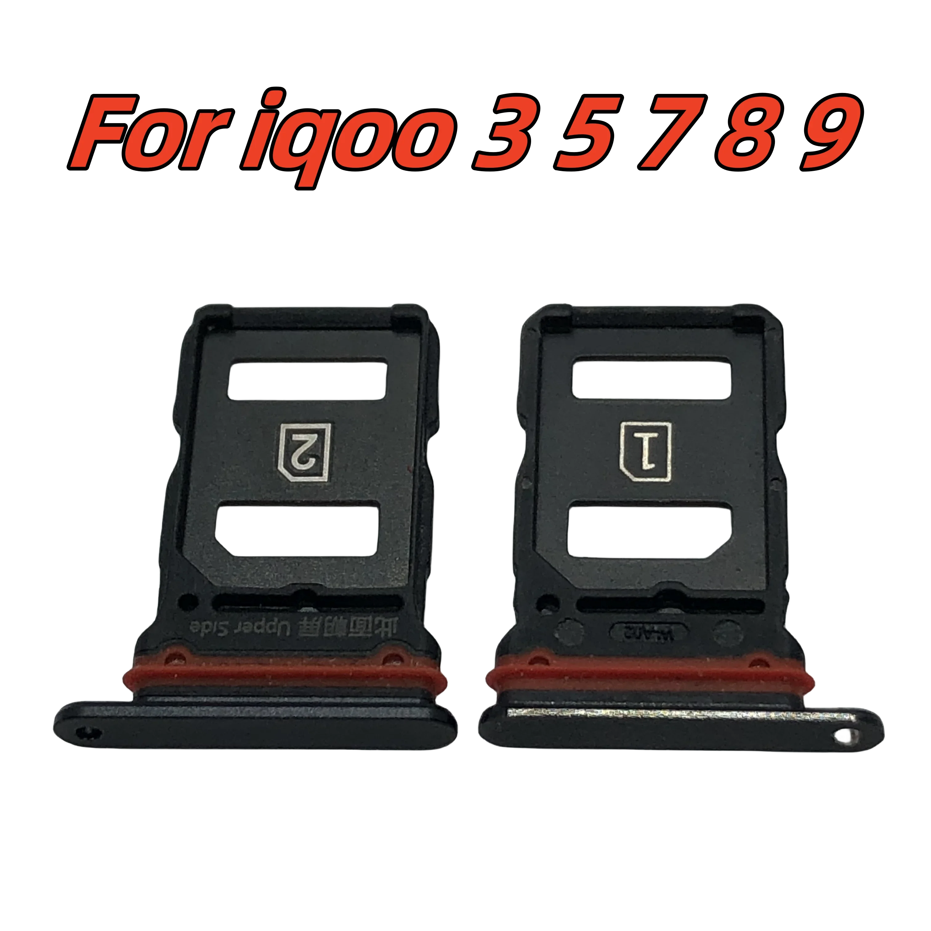 For Vivo iQOO 3 5 7 8 9 Pro SIM Card Tray Slot Holder Adapter Socket Repair Parts