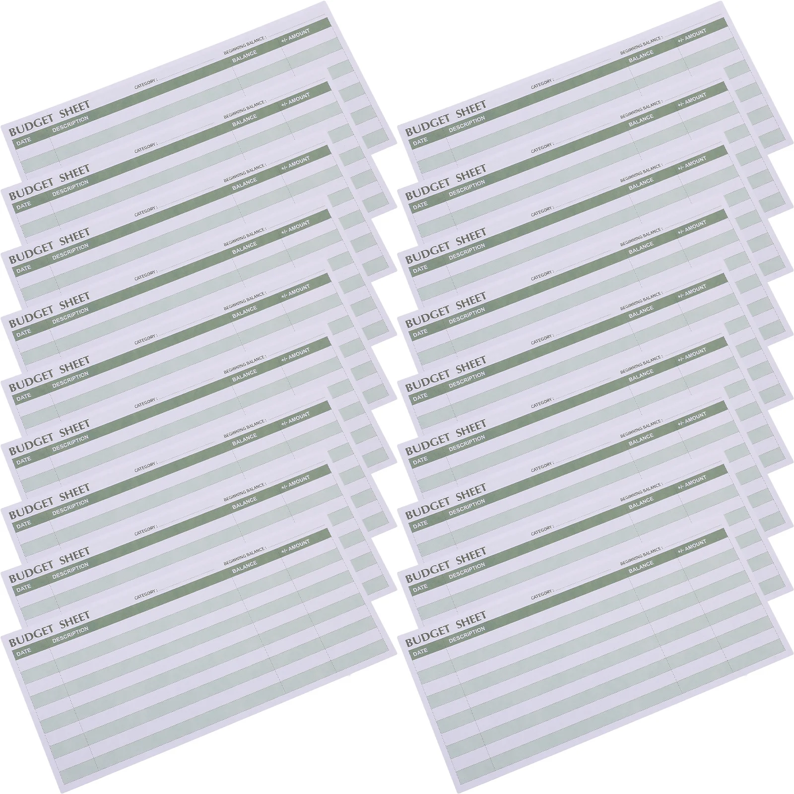 50 Budget Sheets Cash Manager Expense Tracker Business Budget Planner Binder Inserts Office Accessories