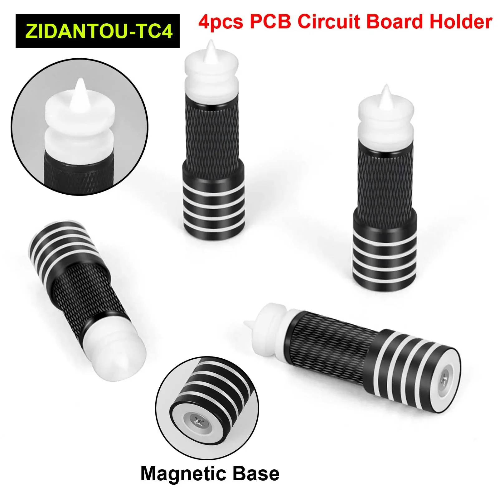 NEWACALOX Magnetic Base PCB Circuit Board Holder Soldering Helping Hands for Electronic Boards Repairing Desoldering Rework