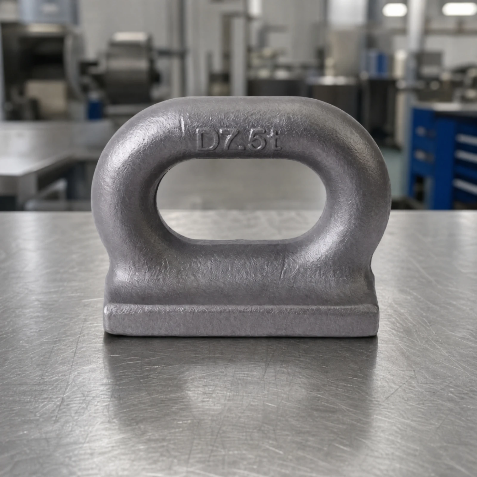 Lifting Eye Slim D-Loop Weld Plate Hardware Space-Efficient for Shipyard Workers, Lifting Points, Structural Securing