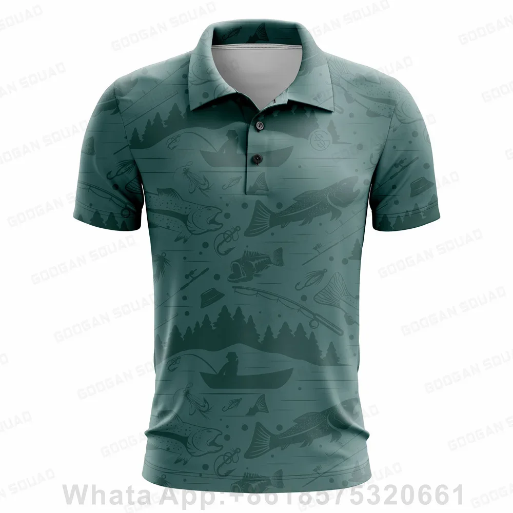Men Sportswear Classic Casual Polo Shirt Golf Shirt Summer Functional Polo Shirt Quick Dry Breathable Short Sleeve Lapel Shirt view 4