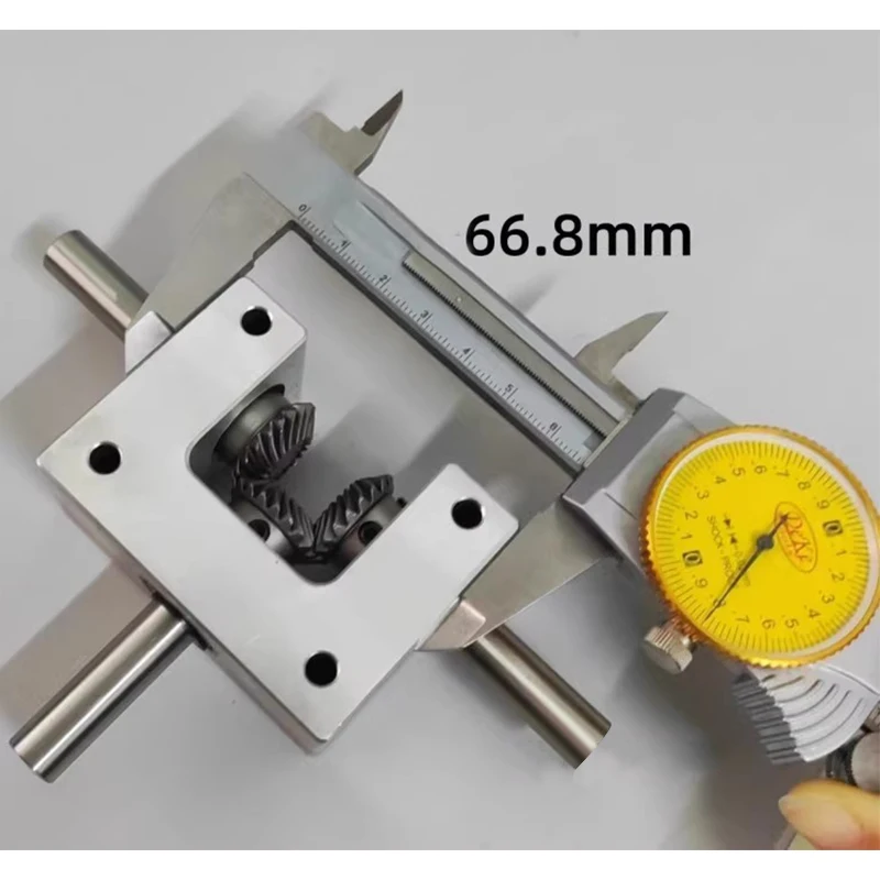 

90 Degree Differential Assembly Gearbox 1:1 Spiral Bevel Gear Small Dual Output Shaft Angle Converter Shaft Diameter 6/8/10MM