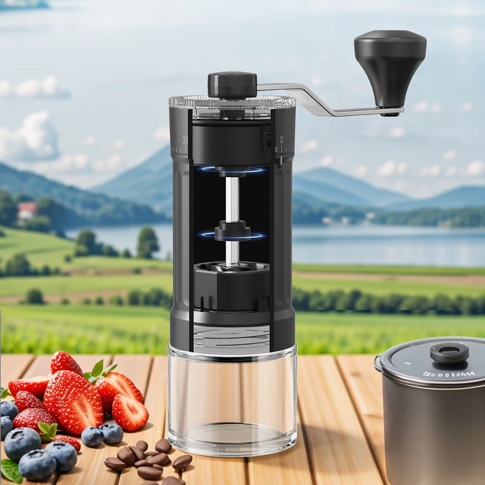 Manual Coffee Grinder External Scale 40 Gear Adjustment Ceramic Grinding Core High Quality Professional Home Coffee Utensils