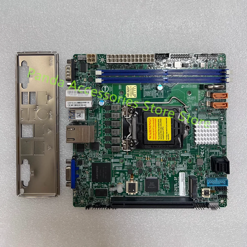 Bulk Package C252 Mini-ITX LGA-1200 64GB DDR4-3200MHz Server Motherboard X12STL-IF