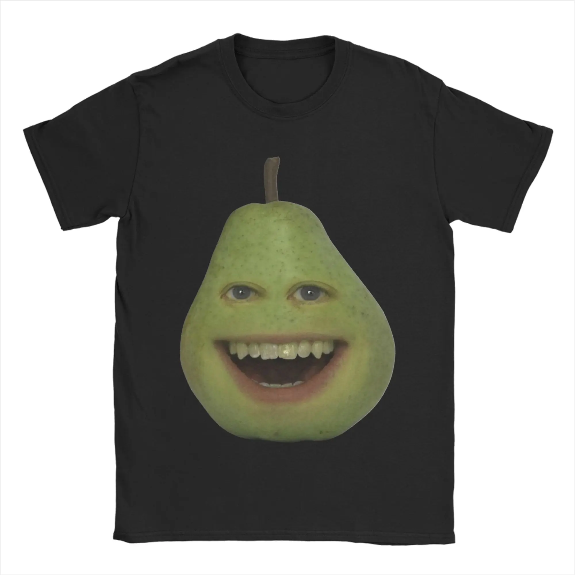 Annoying Orange Pear T Shirt Men Women 100% Cotton Vintage T-Shirts O Neck  Tees Short Sleeve Tops Summer